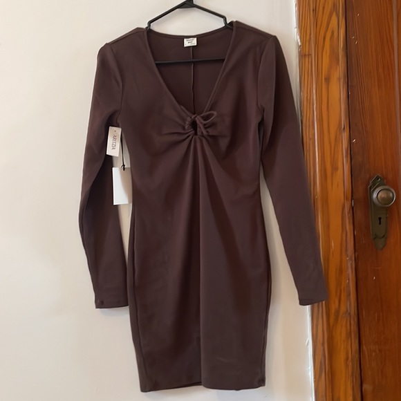 NWT Aritzia Sunday Best Billy Dress in brown - Picture 3 of 5